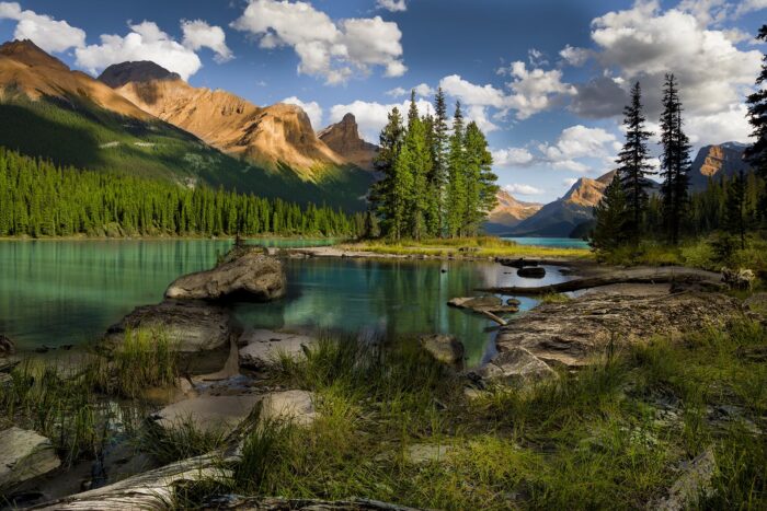 Spirit Island Lake Maligne in Alberta Canada