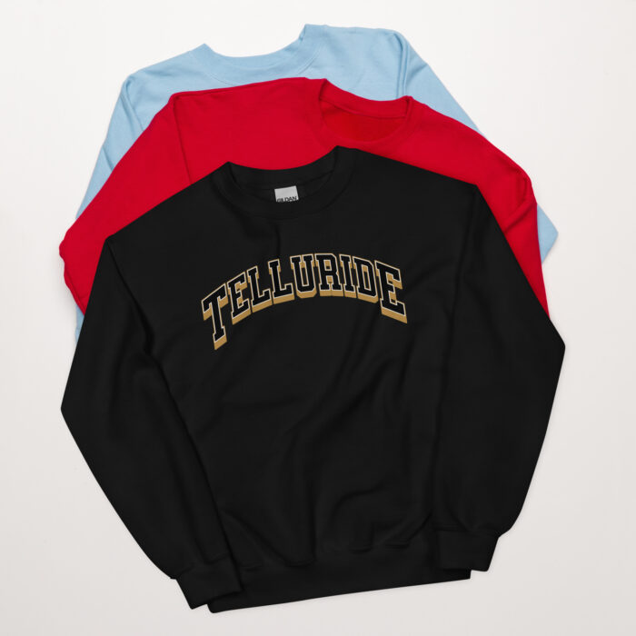 Telluride Colorado Unisex Sweatshirt for Snowboarding and Winter Wear., Gift for Men Women and Teens. - Image 2
