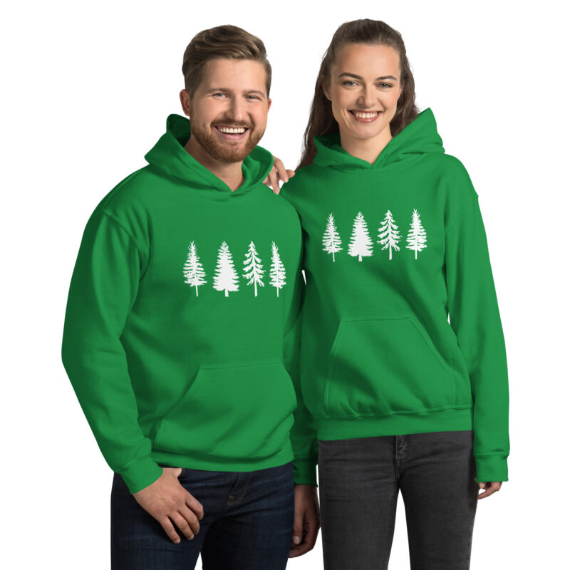 Pine Tree hoodie Style Sweatshirt, Camping Hoodie Evergreen Trees Christmas Hoodie Sweat Nature Lover Gift, Nature Outdoors Hoodie sweatshirt for Women Gift for Women, men and teens.