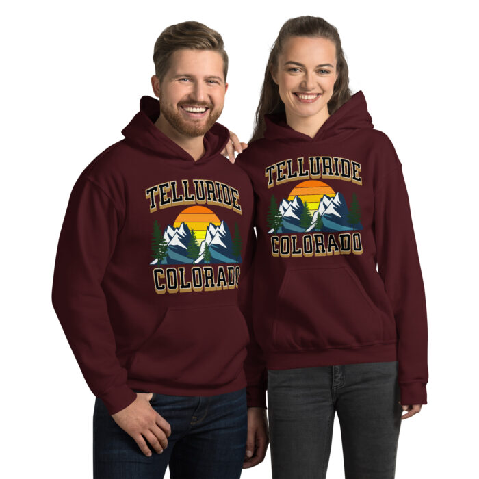 Telluride Colorado Unisex Hoodie Style Sweatshirt for Snowboarding and Winter Wear., Gift for Men, Women and Teens. - Image 3