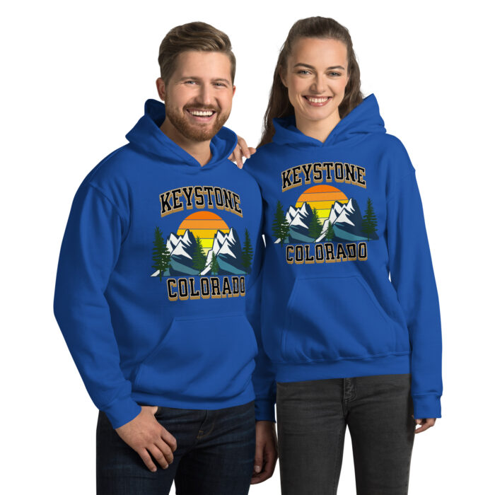 Keystone Colorado Unisex Hoodie Style Sweatshirts for Snowboarding and Winter Wear., Gift for Men, Women and Teens