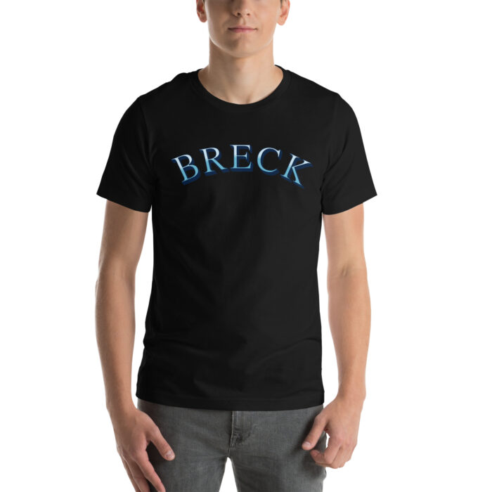 Breck Unisex Tshirt Breckenridge Colorado Minimalist Trendy Varsity Style Tshirt Stylish Winter Wear, looks great on the ski slopes, the mall or even school! For women,men and teens. - Image 2