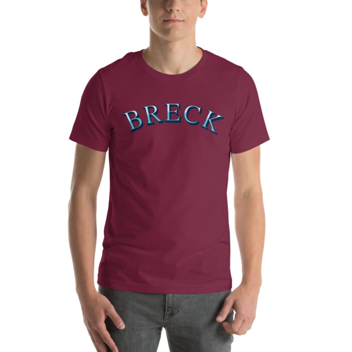 Breck Unisex Tshirt Breckenridge Colorado Minimalist Trendy Varsity Style Tshirt Stylish Winter Wear, looks great on the ski slopes, the mall or even school! For women,men and teens. - Image 3