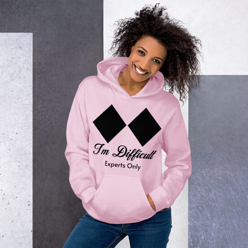 I'm difficult Snowboard Funny Skiing Unisex Hoodie Style Sweatshirts for Snowboarding and Winter Wear., Gift for Girfriends Women and Teens