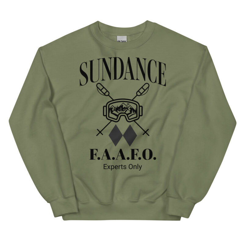 Sundance Utah FAAFO Snowboard Skiing Casual Sweatshirt Unisex  Sweatshirt, Men Women, Teens, Gift For Him Gift For Her Ski Shirt