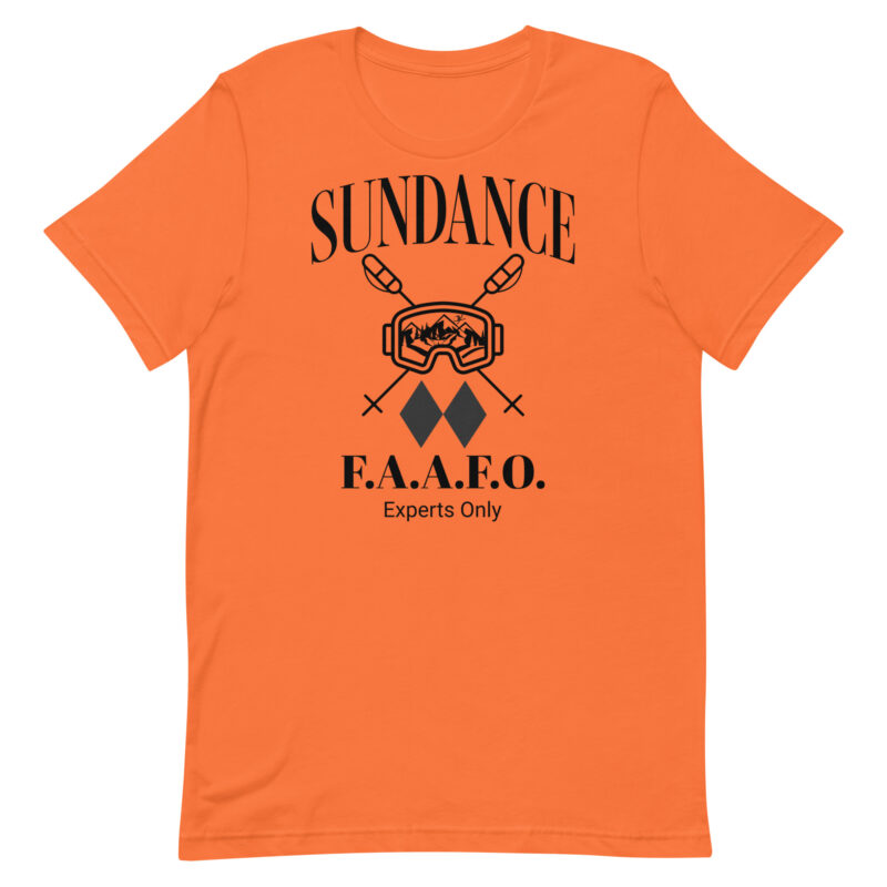 Sundance Utah FAAFO Snowboard Skiing Casual T-shirt Unisex Tshirt, Men Women, Teens, Gift For Him Gift For Her Ski Shirt